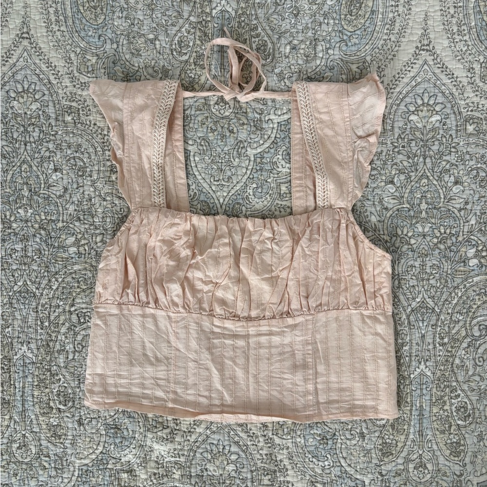 Light pink boutique summer top